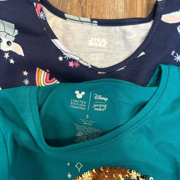 Star Wars long sleeve dress princess jasmine sequin top new with tags 5/5t - Picture 5 of 7